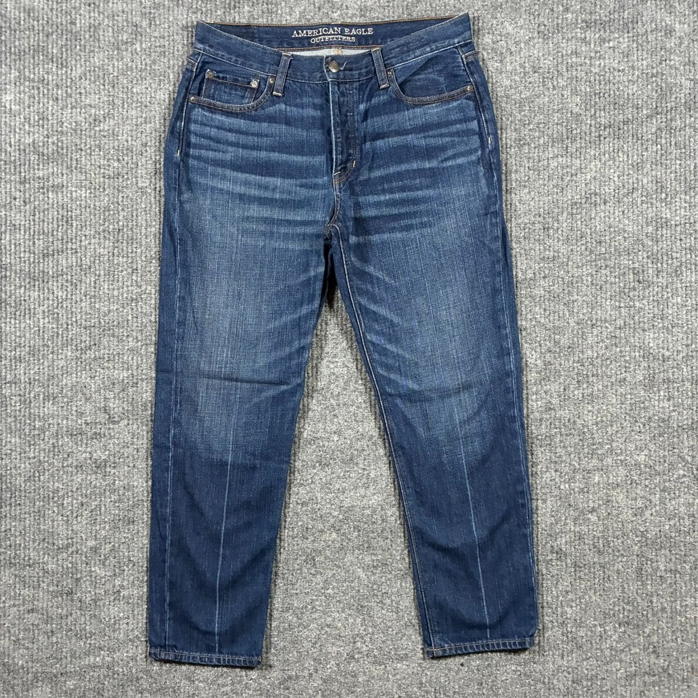 American Eagle Vintage‎ Hi-Rise Jeans Womens Size 10 Regular Blue Denim Stretch